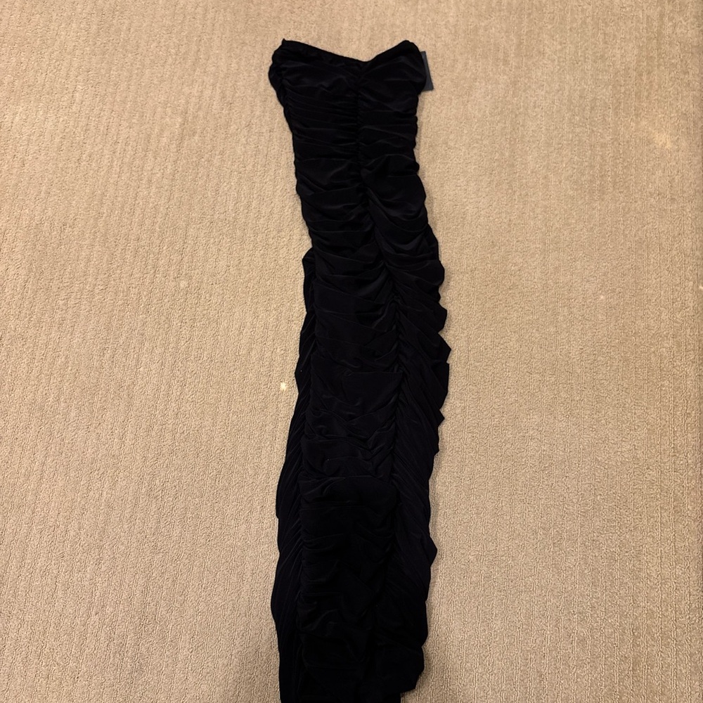 Norma Kamali Strapless Black Dress